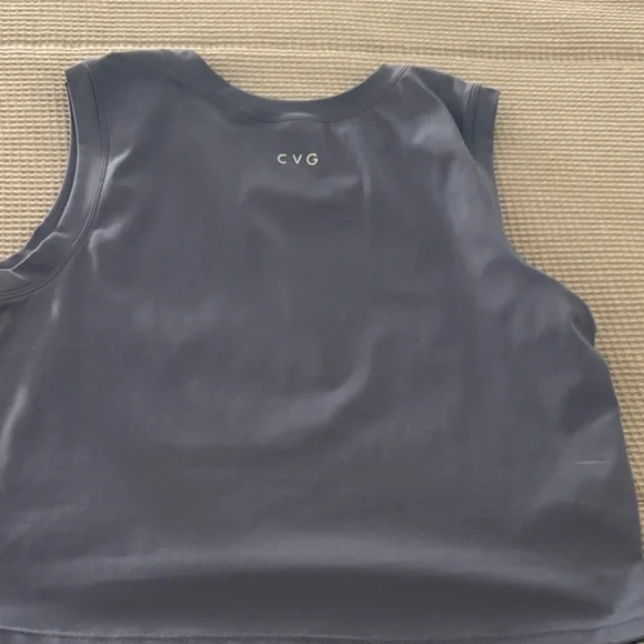 CVG Light Blue Sleeveless Crop Top - Picture 3 of 3